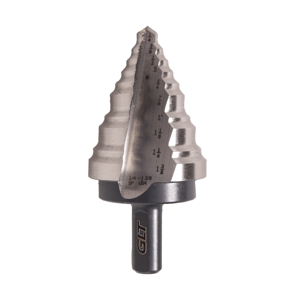 Broca Escalonada 7/8"-1-3/8" uso General AAV M7 Nitruro de titanio punta 118º. GLT® - Image 3