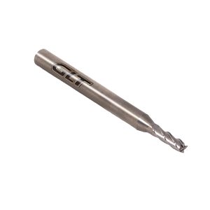 Cortador Vertical 4 filos Punta Recta 4F Carburo sólido Ø3mm X LC 12mm X LT 38mm c/corte al centro GLT ®