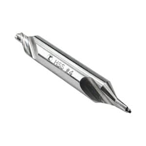 Broca No.4 para Centros Doble Punta 60° Acero Alta Velocidad. GLT ®