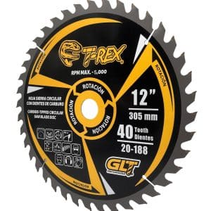Disco de Sierra Circular 12”-40 Dientes Carburo Para Corte de Madera. GLT ®