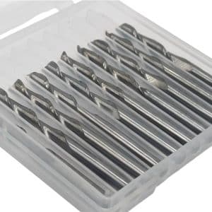 KIT 10 Brocas Fresa 2 Filos 1/8 3.175mm Cnc Router GLT