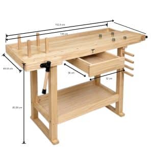Mesa de trabajo Madera Maciza GLT